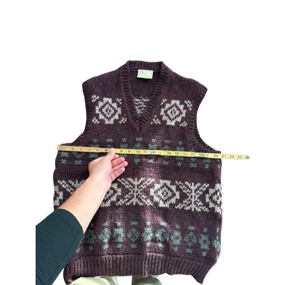 Vintage Gaeltarra Loomed In County May Ireland V-Neck Vest Sweater Size - Picture 3 of 4